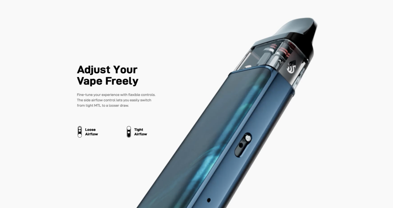 Vaporesso XROS 6 podešavanje protoka vazduha